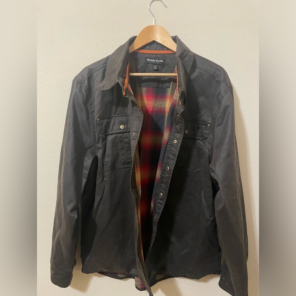 Waxed Canvas Shirt Jacket